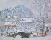 Sandviken Village in the Snow, Claude Monet